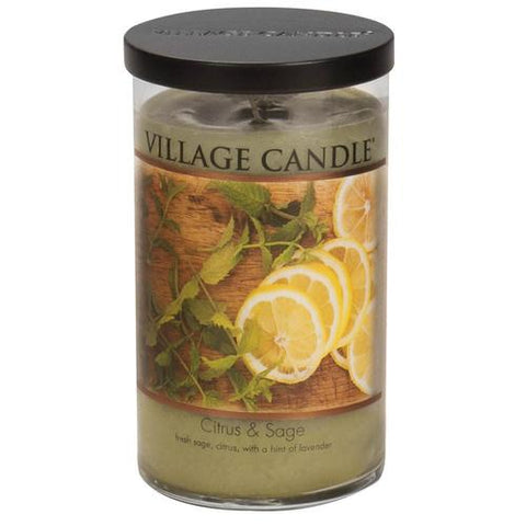 Village Candle - Citrus & Sage - 2 Docht Tumbler - 540g