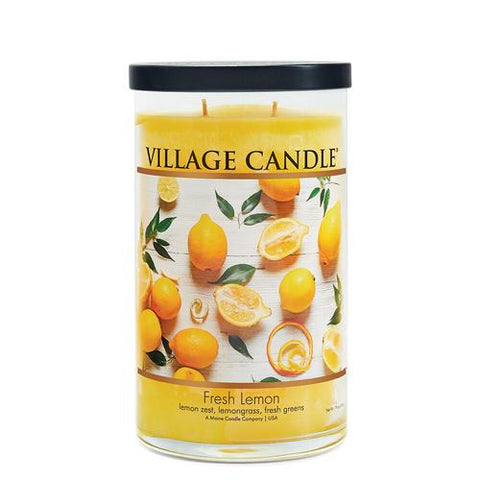Village Candle - Fresh Lemon - 2 Docht Tumbler - 540g