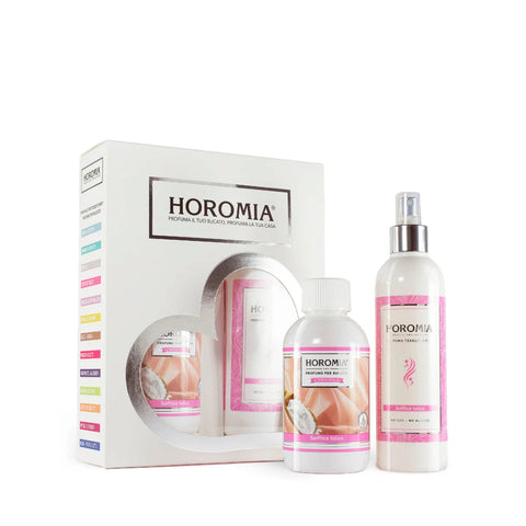 Horomia - Soffice Talco - Geschenkset - Wäscheparfüm & Textilspray - 250ml