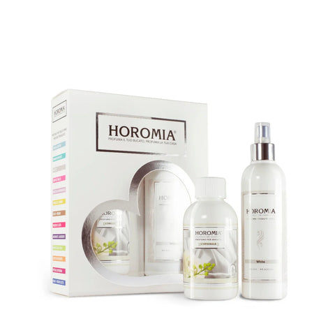 Horomia - White - Geschenkset - Wäscheparfüm & Textilspray - 250ml