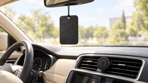 Mr&Mrs Fragrance Duftkarte am Rückspiegel und Lüftungsclip im Auto – Autoduft richtig wählen