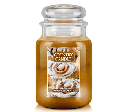 Country Candle - Warm Cinnabuns - Duftkerze - 680g