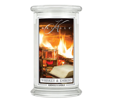 Kringle Candle - Whiskey & Embers - Duftkerze - 624g