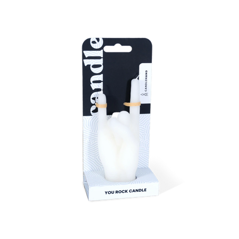 CandleHand - You Rock - White - Skulpturkerze - 80g