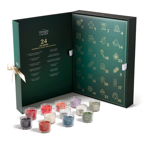 Yankee Candle - Adventskalender Christmas 2026 - Fragrance Lovers - 24x Votivkerze im Glas 37g