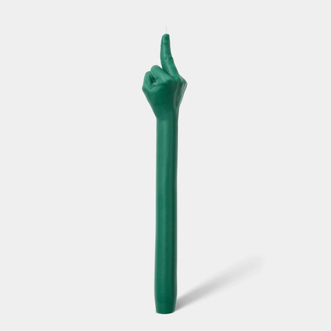 CandleHand - F*ck You - Green - Skulptur Stabkerze - 90g
