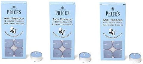 Price´s Candles - Anti Tobacco - Teelichter Bundle - 3x10 Stück