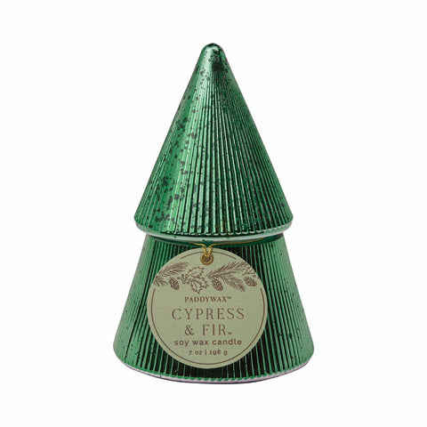 Paddywax - Christmas - Cypress & Fir - Green Stacked Tree - Duftkerze - 198g