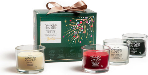 Yankee Candle - Geschenkset Minis Discovery Christmas 2026 - 4x Votivkerze im Glas 37g