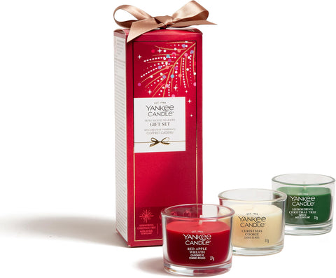 Yankee Candle - Geschenkset Mini Mood Makers Christmas 2026 - 3x Votivkerze im Glas 37g