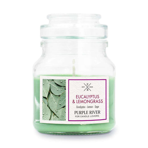 Purple River - Eucalyptus & Lemongrass - Duftkerze - 113g