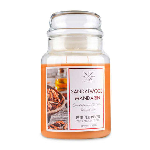 Purple River - Sandalwood & Mandarin - Duftkerze - 623g