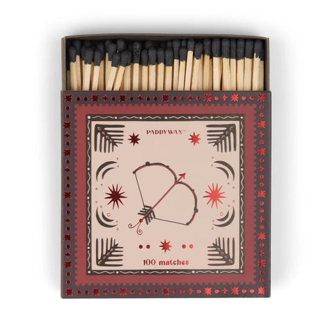 Paddywax - Jumbo Boxed Matches "Bow Arrow" - Dekorative Zündhölzer - 100 Stück