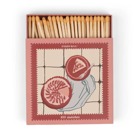 Paddywax - Jumbo Boxed Matches "Picnic Pie" - Dekorative Zündhölzer - 100 Stück