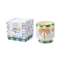 Paddywax - Adopo - Palm Tree - Lush Palms - Keramik Duftkerze - 226g – Teil des Adopo Ritual-Quintett Palm Tree (5-teilig)