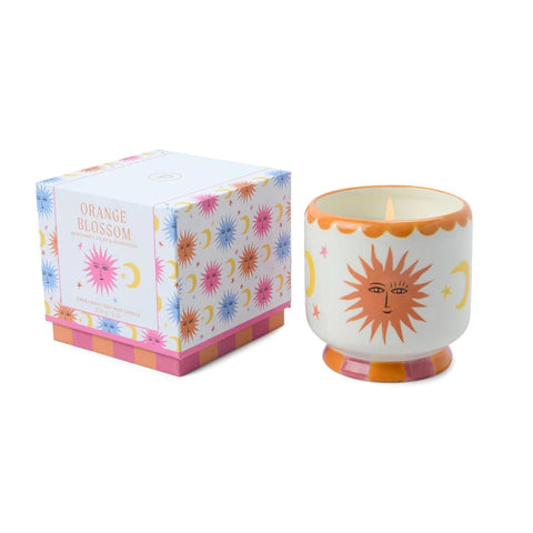 Paddywax - Adopo - Sun - Orange Blossom - Keramik Duftkerze - 226g – Teil des Adopo Duft-Trio Sun (3-teilig)
