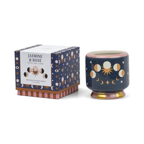 Paddywax - Adopo Starter-Set - Moon Phases Duftkerze + Matches + Cowboy Boot Match Holder
