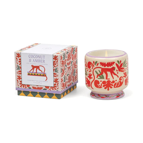 Paddywax - Adopo - Jungle - Coconut & Amber - Keramik Duftkerze - 226g – Teil des Adopo Ritual-Trio Jungle (3-teilig)