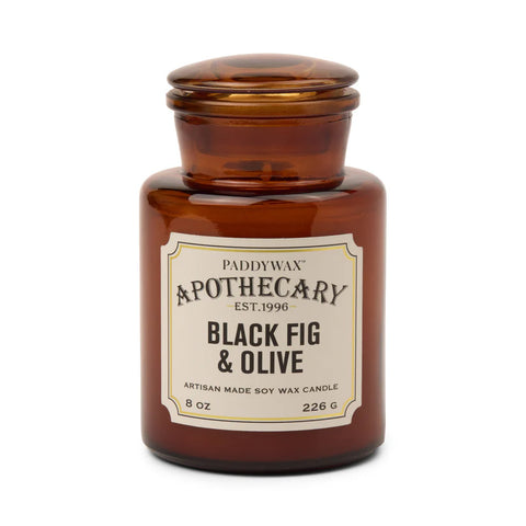 Paddywax - Apothecary - Black Fig & Olive - Duftkerze - 226g