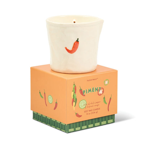 Paddywax Bistro - Piment - Chilli & Mango - Keramik Duftkerze - 226g