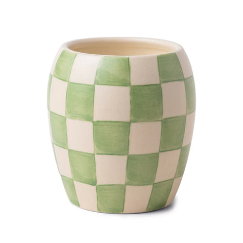 Paddywax - Checkmate - Light Green- Cactus Flower - Keramik Duftkerze - 311g