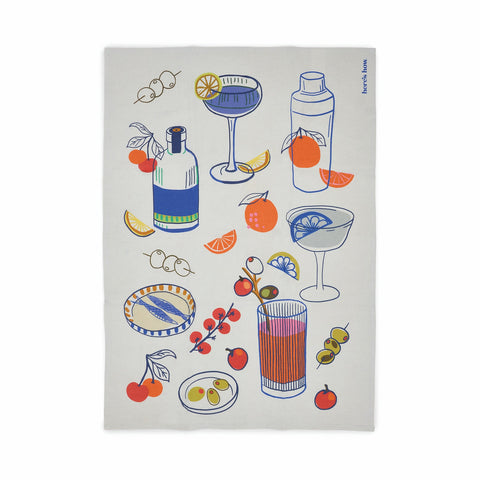 Here's How - The Emmy - Cocktails - Geschirrtuch - Baumwolle