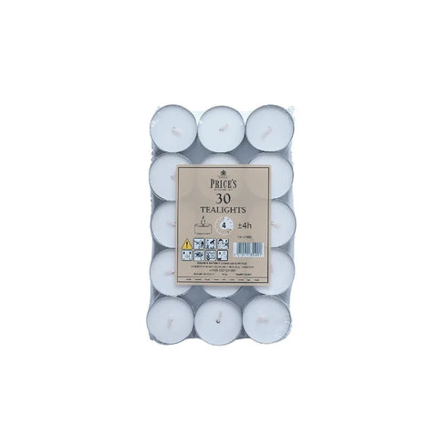 Price´s Candles - Teelichter - Unbeduftet - 30 Stück