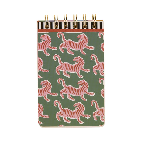 Paddywax - Adopo - Tiger - Notizblock Twin Wire - 80 Blatt – Teil des Adopo Duft-Quintett Tiger (5-teilig)