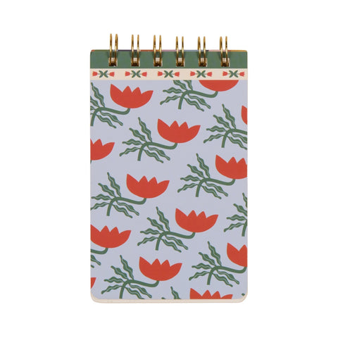 Paddywax - Adopo - Flower - Notizblock Twin Wire - 80 Blatt – Teil des Adopo Ritual-Quintett Flower (5-teilig)