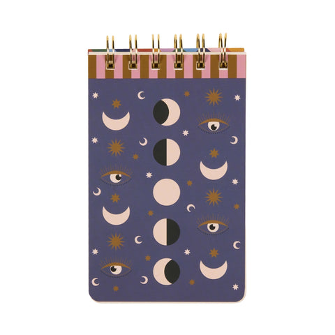 Paddywax - Adopo - Moon Phases - Notizblock Twin Wire - 80 Blatt – Teil des Adopo Ritual-Quintett Moon Phases (5-teilig)