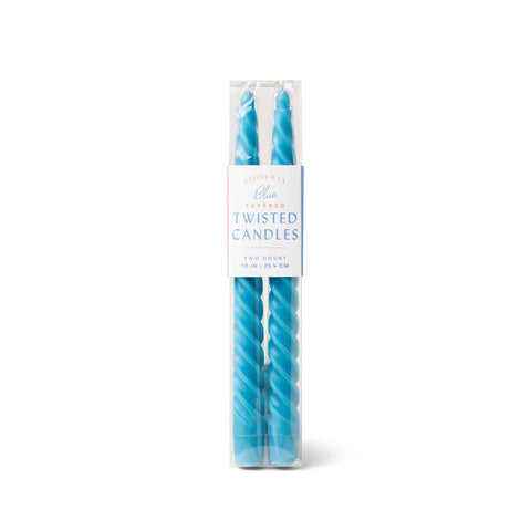 Paddywax - Twisted Taper Blau - Stabkerzen - 2er Pack