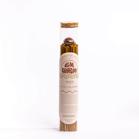 Wick & Vessel - Aloe Bamboo - handgemachte Räucherstäbchen inkl. Halter - 100 Stück