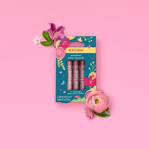 Burt’s Bees Petal Kisses Lip Shimmer Trio - Geschenkset