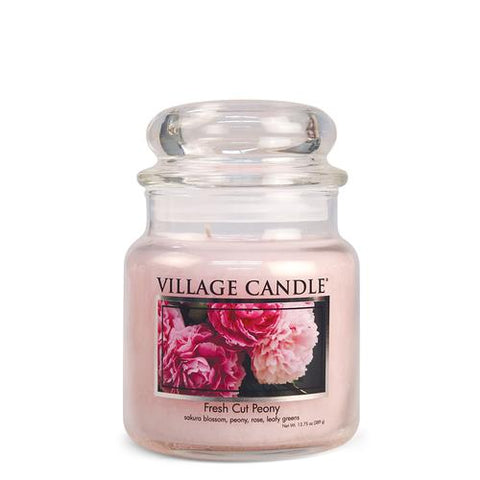 Village Candle - Fresh Cut Peony - Duftkerze - 389g