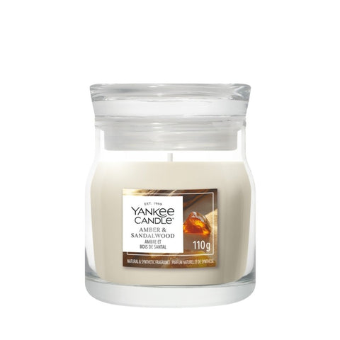 Yankee Candle - Amber & Sandalwood - Signature Duftkerze - 110g