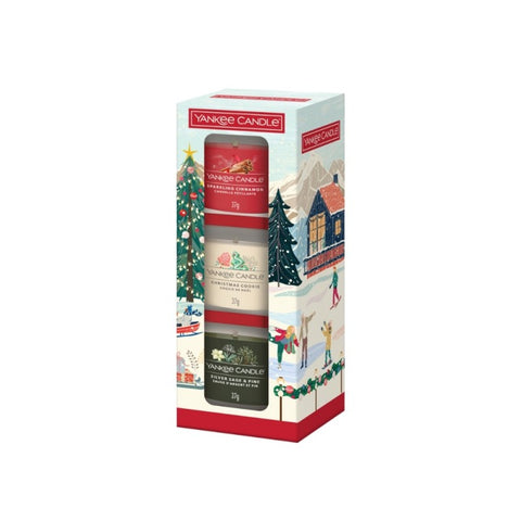 Yankee Candle - Christmas Classics - Geschenkset - 3x Glasvotivkerze 37g
