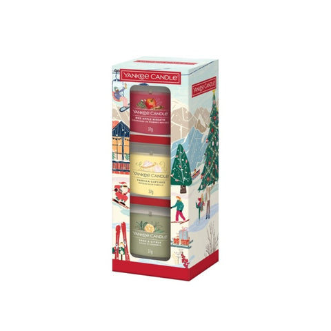 Yankee Candle - Winter Classics - Geschenkset - 3x Glasvotivkerze 37g