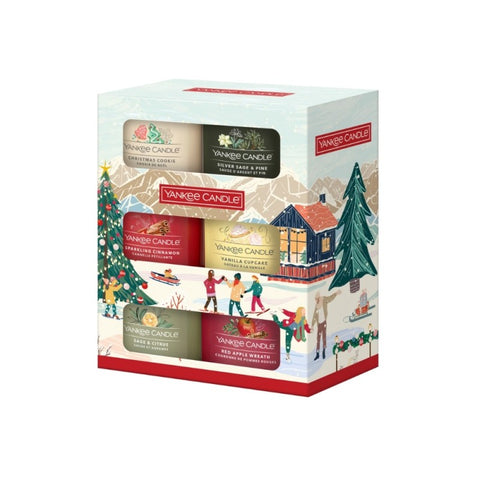 Yankee Candle - Christmas & Winter Classics - Geschenkset - 6x Glasvotivkerze 37g