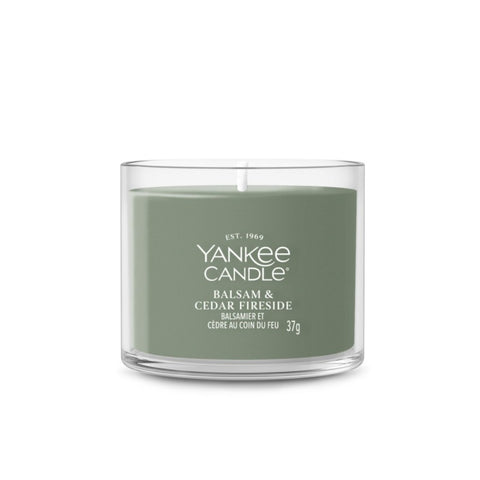 Yankee Candle – Balsam & Cedar Fireside – Votivkerze im Glas – 37g – Bild 3