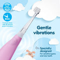 Brush-Baby – BabySonic Elektrische Babyzahnbürste – Rosa – 0-3 Jahre – Bild 3