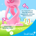 Brush-Baby – Bobbie Bunny Beißring – Eukalyptus Grün – Bild 5