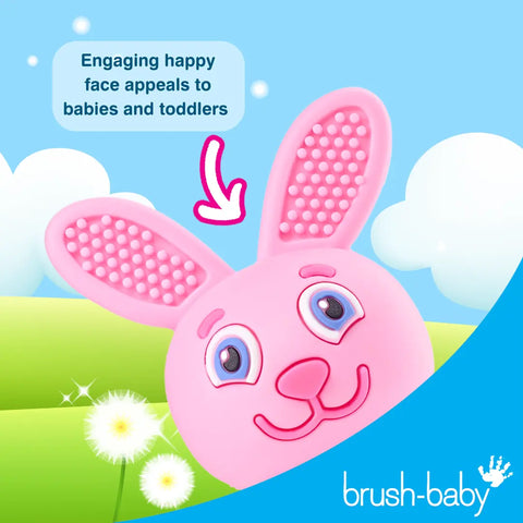 Brush-Baby – Bobbie Bunny Beißring – Eukalyptus Grün – Bild 7
