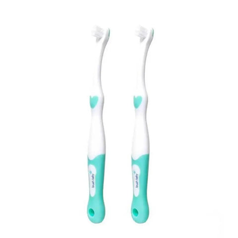 Brush-Baby – FirstBrush Babyzahnbürste – 0-18 Monate – Doppelpack