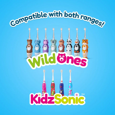 Brush-Baby – WildOnes & KidzSonic Ersatzbürstenköpfe – ab 6 Jahre – 4 Stück – Bild 6