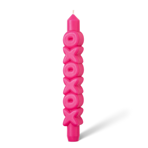 CandleHand - XOXOXO - Pink - Stabkerze - 140g