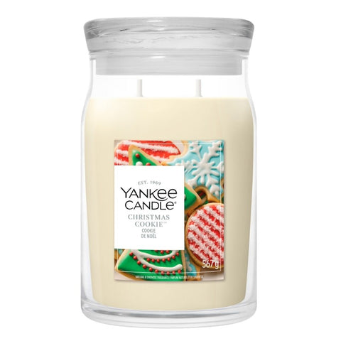 Yankee Candle – Christmas Cookie – Signature 2 Docht Duftkerze – 567g – Neues Design