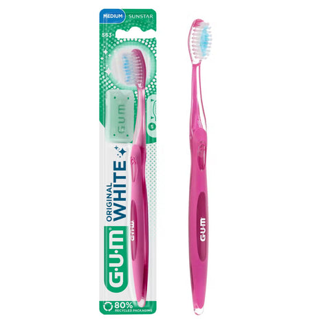 GUM® ORIGINAL WHITE Handzahnbürste – Medium