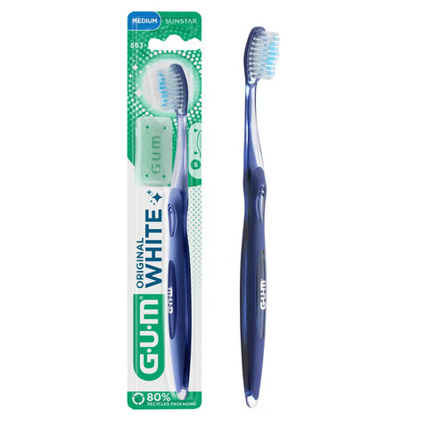 GUM® ORIGINAL WHITE Handzahnbürste – Medium