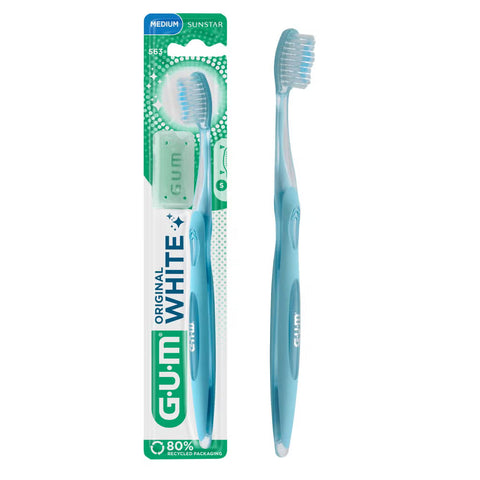 GUM® ORIGINAL WHITE Handzahnbürste – Medium