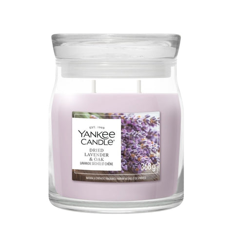 Yankee Candle - Dried Lavender & Oak - Signature 2 Docht Duftkerze - 368g